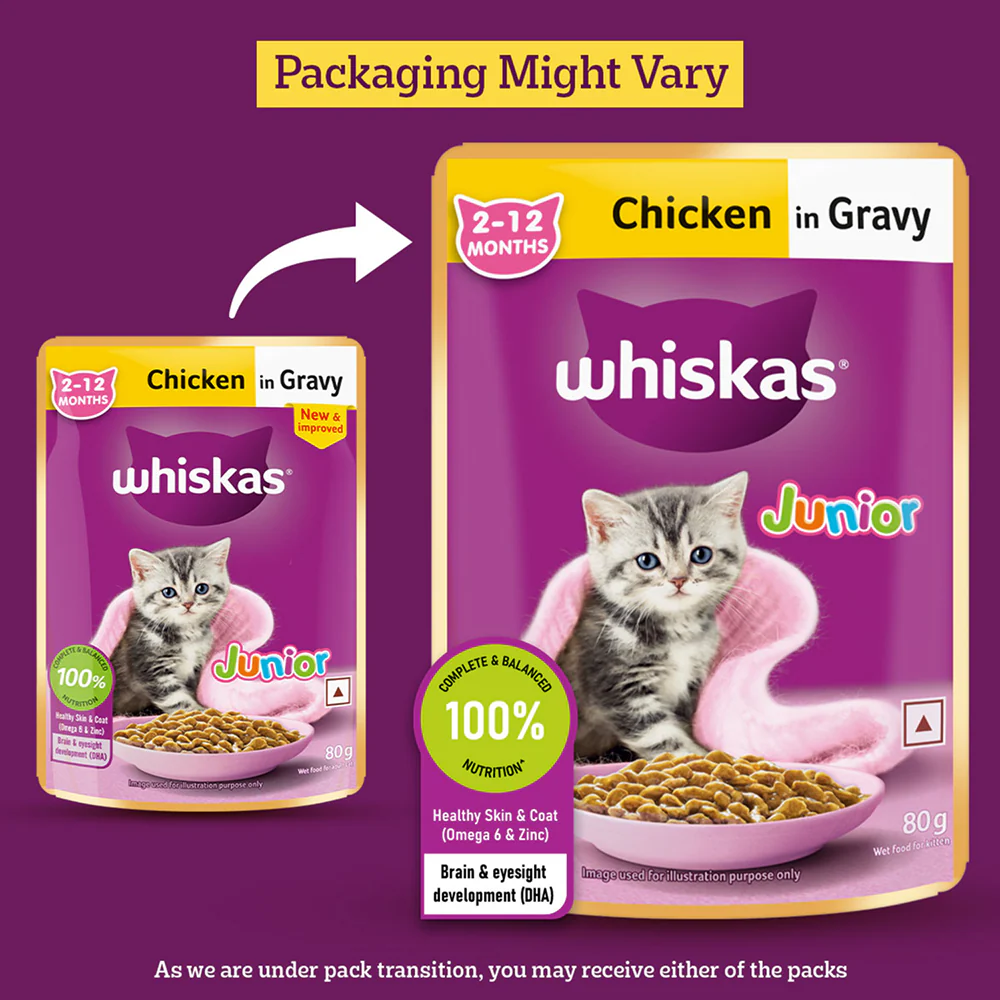 Whiskas Chicken in Gravy Meal Kitten Cat Wet Food - Image 10