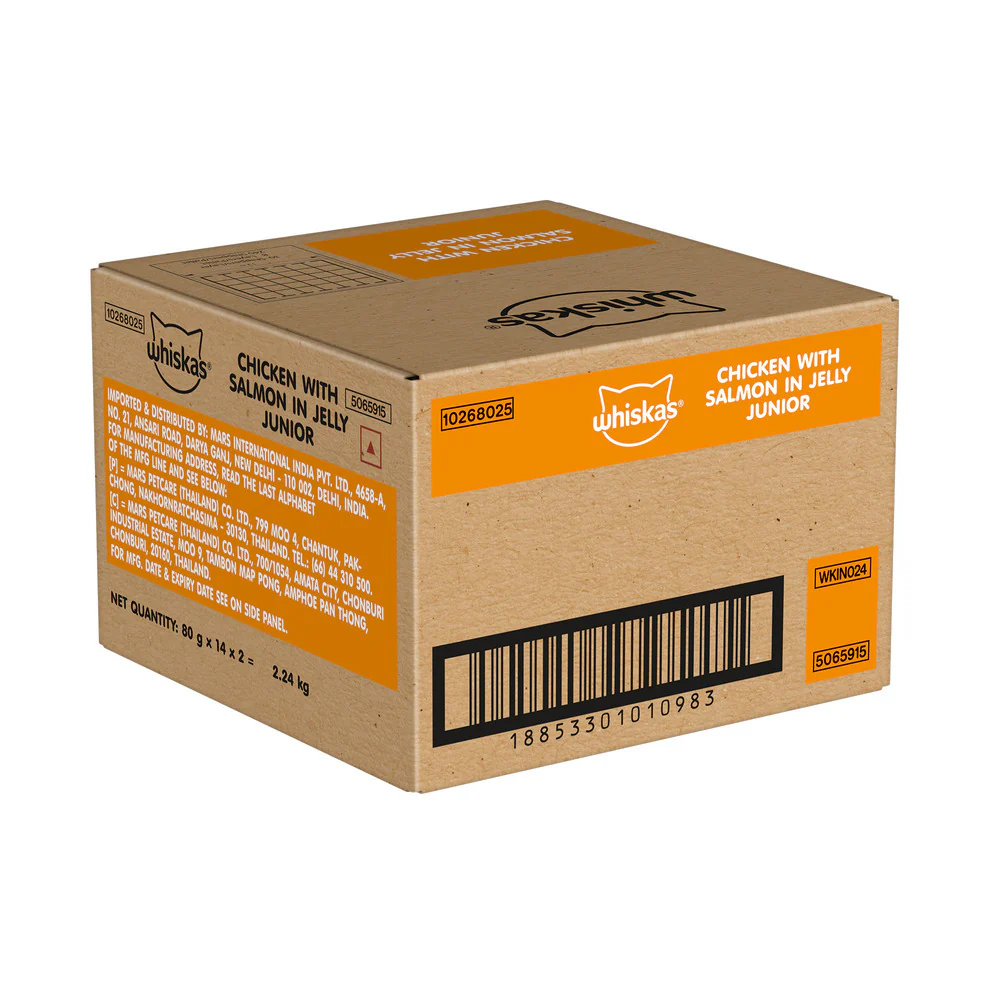 Whiskas Chicken with Salmon in Jelly Kitten (2-12 Months) Cat Wet Food - Image 24