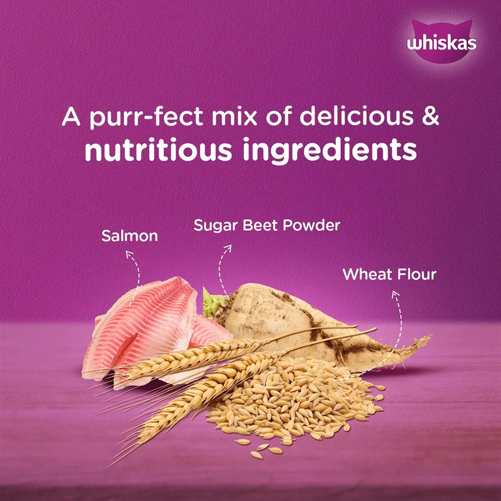 Whiskas Salmon in Gravy Meal and Chicken With Salmon Wakame Seaweed in Gravy Tasty Mix Adult Cat Wet Food Combo - Image 5