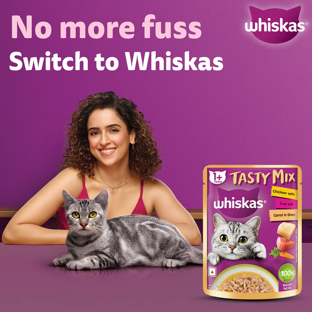 Whiskas Chicken With Tuna And Carrot in Gravy Tasty Mix Adult Cat Wet Food - Image 11
