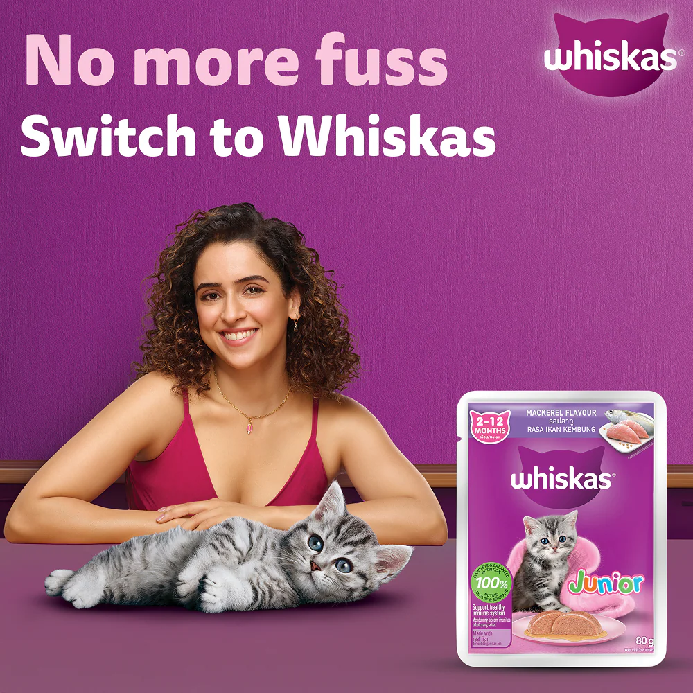Whiskas Junior Mackerel Flavour Kitten (2-12 months) Cat Wet Food - Image 3