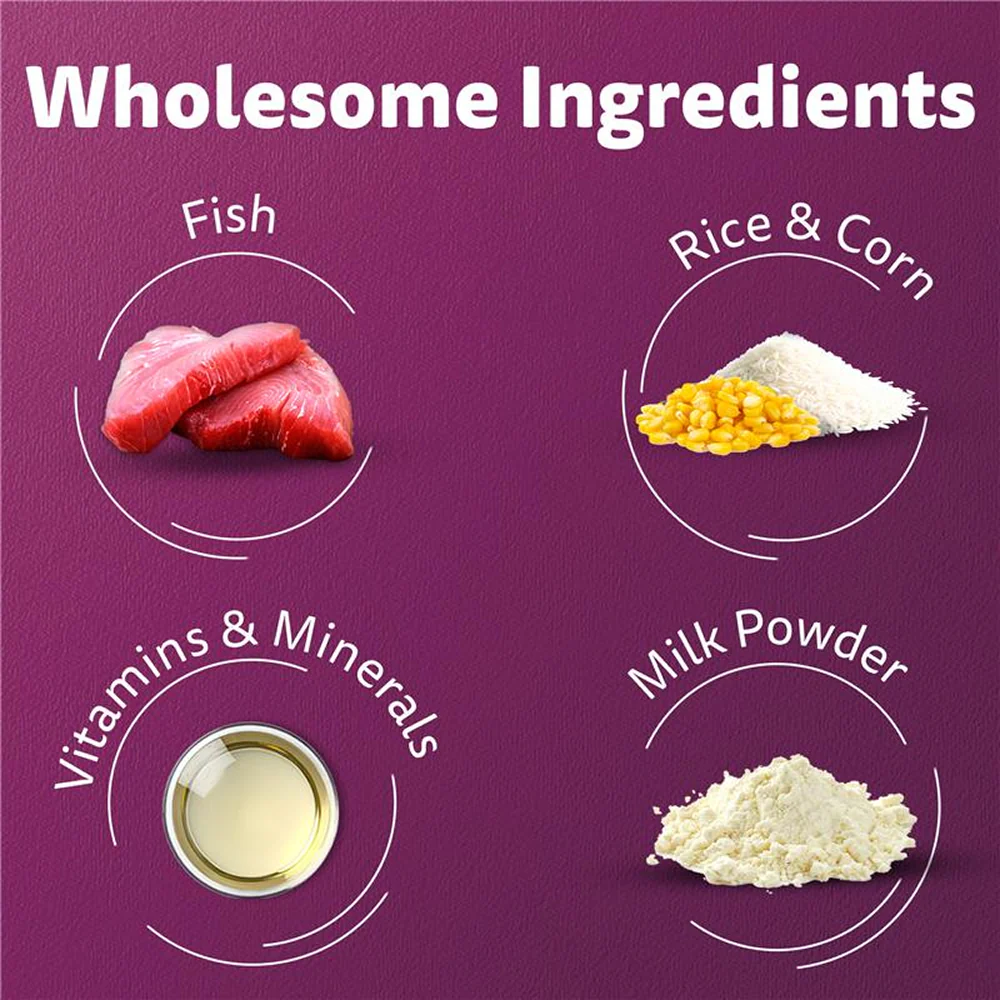 Whiskas Kitten Cat Food Combo |Ocean Fish Dry & Chicken with Salmon in Jelly in Gravy Wet - Image 5