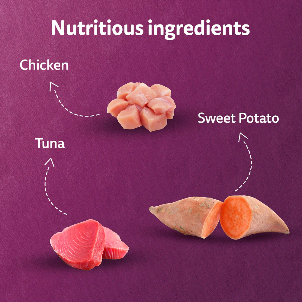 Whiskas Tasty Mix Chicken Tuna with Sweet Potato Kitten Cat Wet Food - Image 4