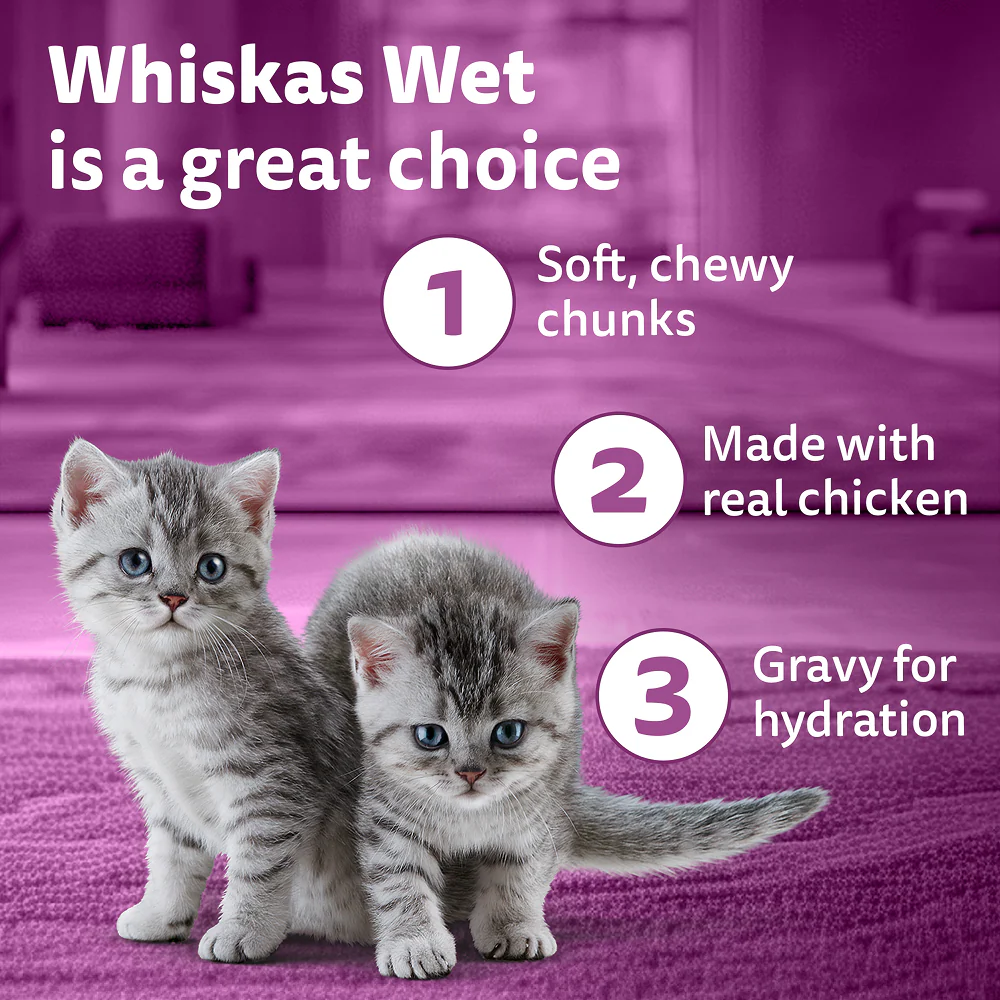 Whiskas Tasty Mix Chicken Tuna with Sweet Potato Kitten Cat Wet Food - Image 7