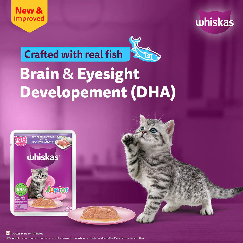 Whiskas Kitten Wet Food Value Combo |Chicken, Tuna & Mackerel - Image 23