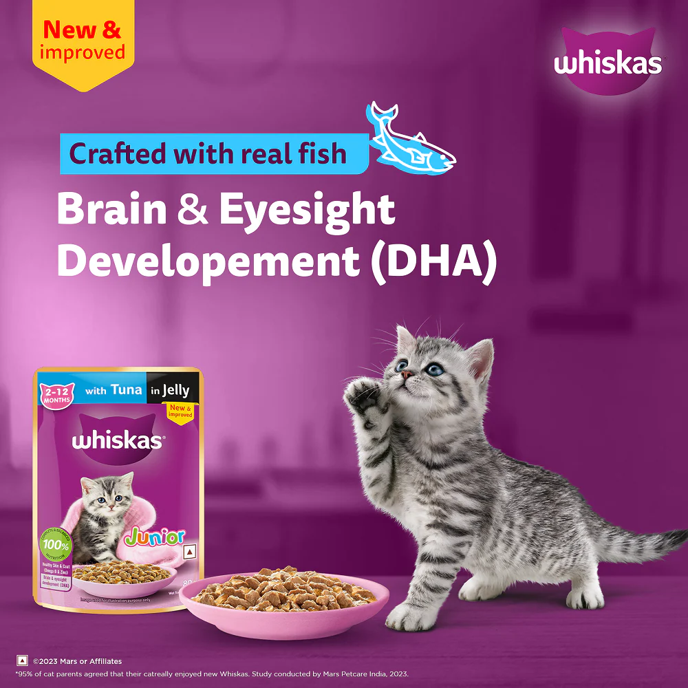 Whiskas Kitten Wet Food Value Combo |Chicken, Tuna & Mackerel - Image 26