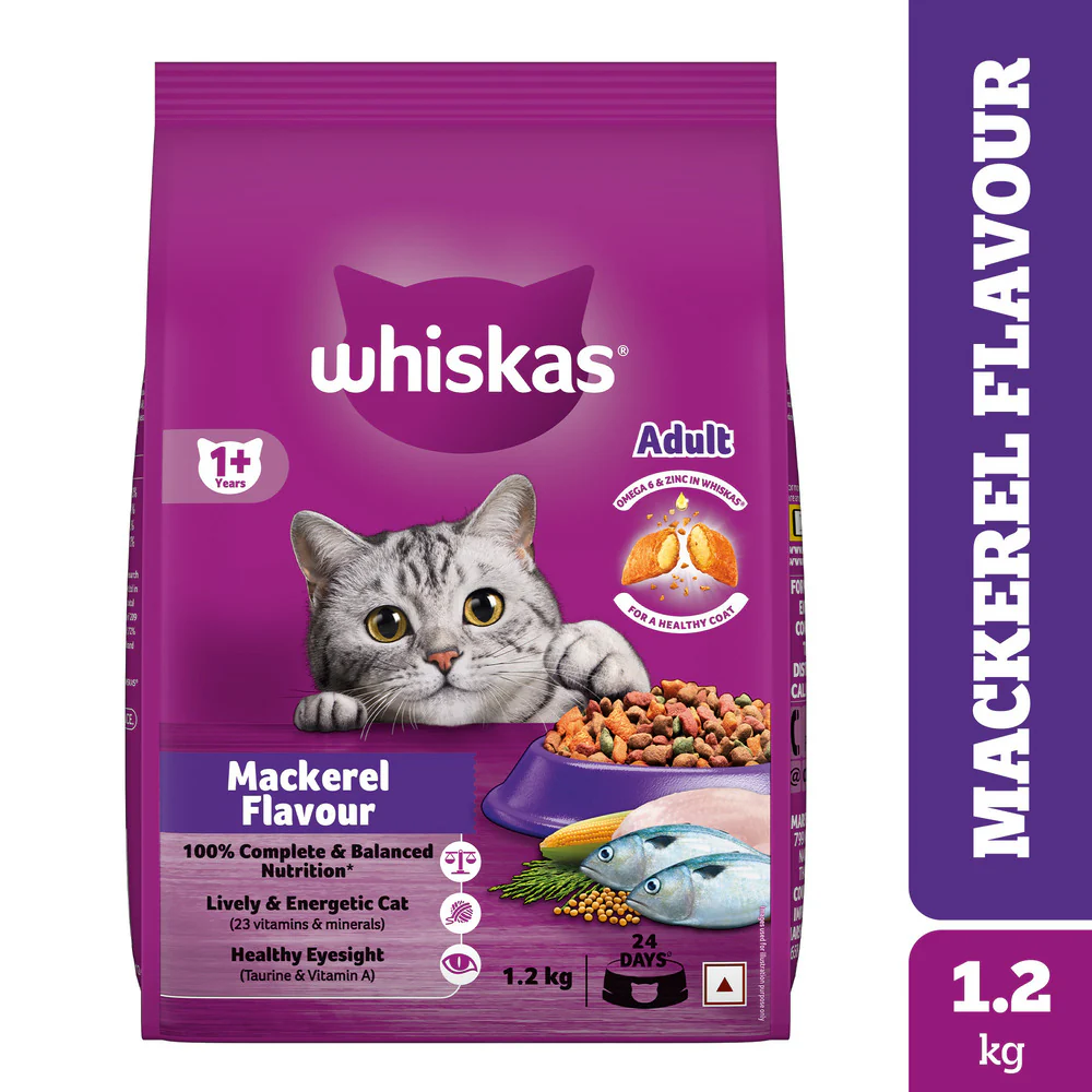 Whiskas Mackerel Flavour Adult Cat Dry Food - Image 20