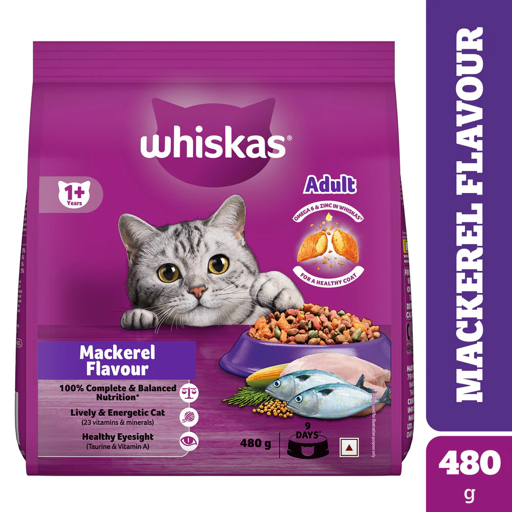 Whiskas Mackerel Flavour Adult Cat Dry Food - Image 22