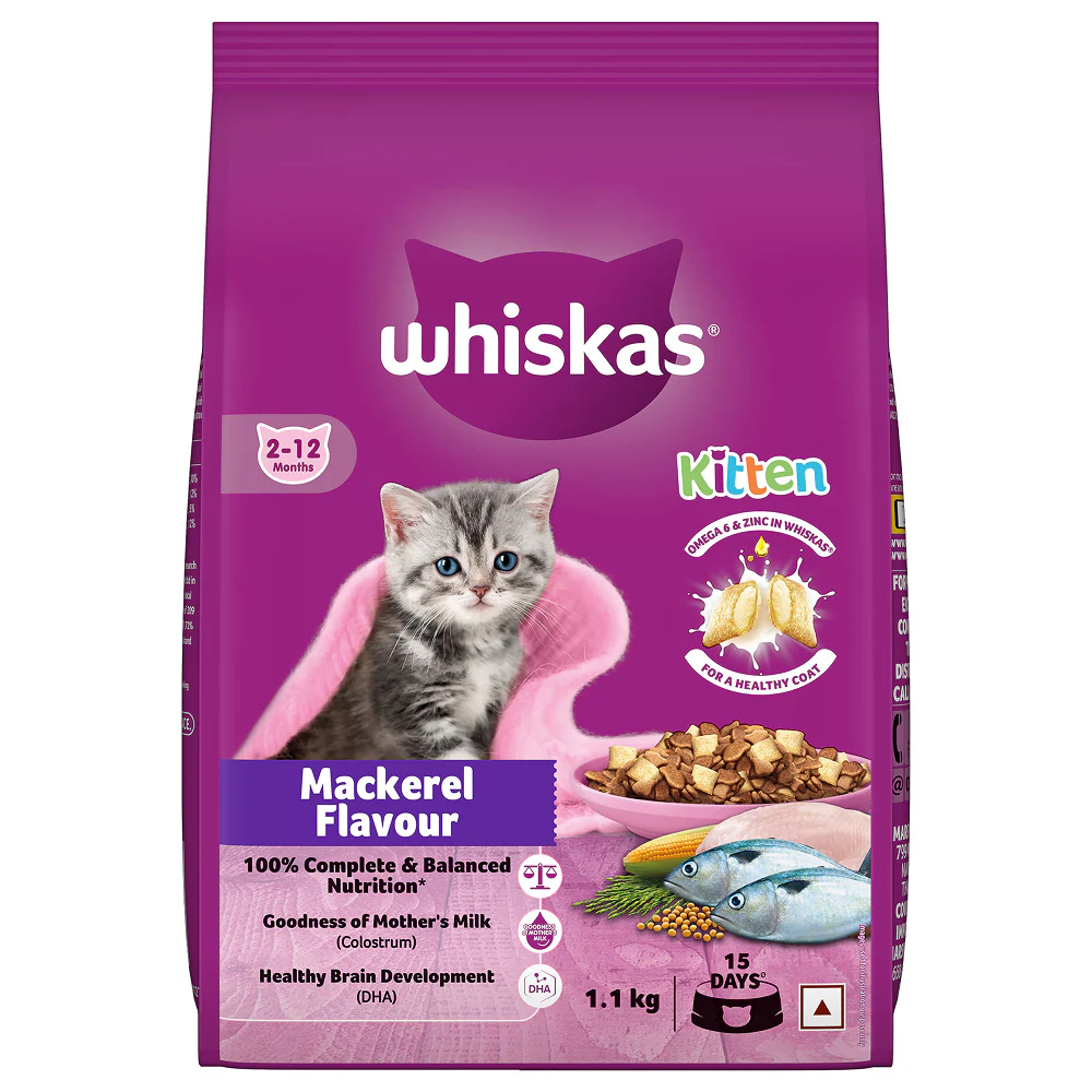 Whiskas Mackerel Flavour Kitten (2 to 12 months)Cat Dry Food - Image 16