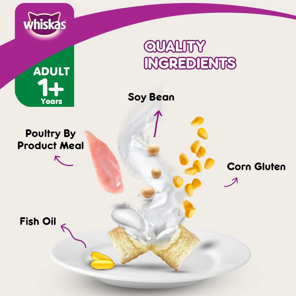 Whiskas Ocean Fish and Tuna Flavour Adult Cat Dry Food Combo - Image 25