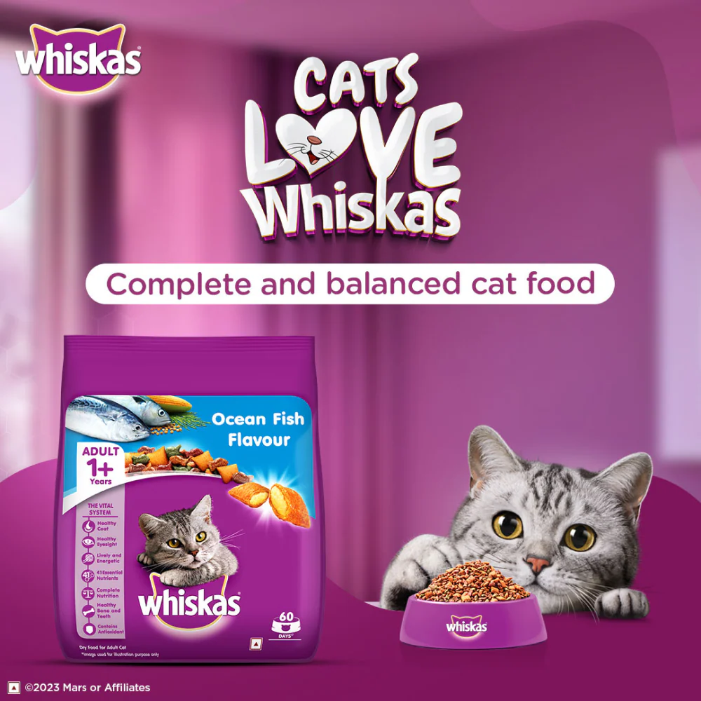 Whiskas Ocean Fish and Tuna Flavour Adult Cat Dry Food Combo - Image 4