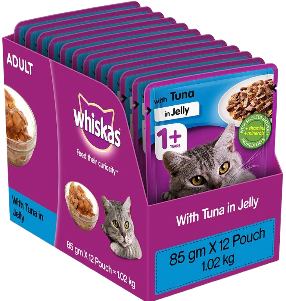 Whiskas Ocean Fish and Tuna in Jelly Meal Adult Cat Wet and Dry Food Combo - Image 34