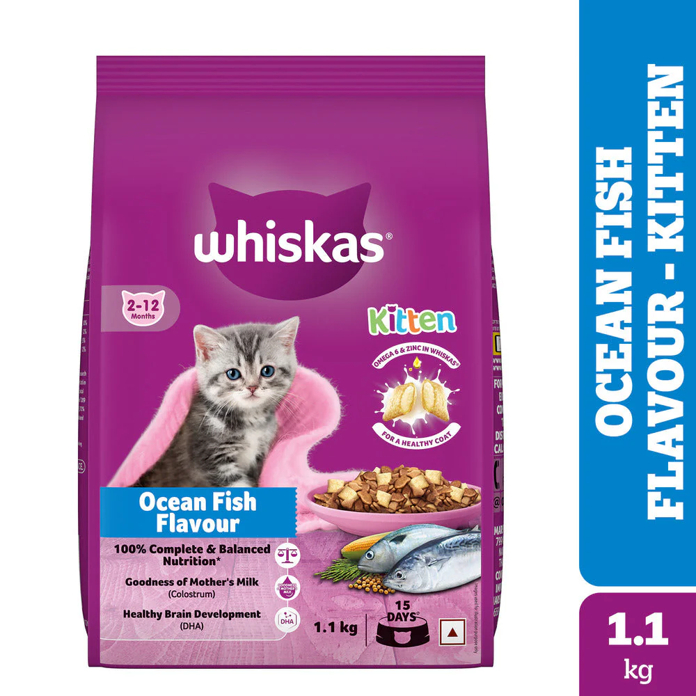 Whiskas Ocean Fish Kitten/Mother and Baby Cat Dry Food - Image 21