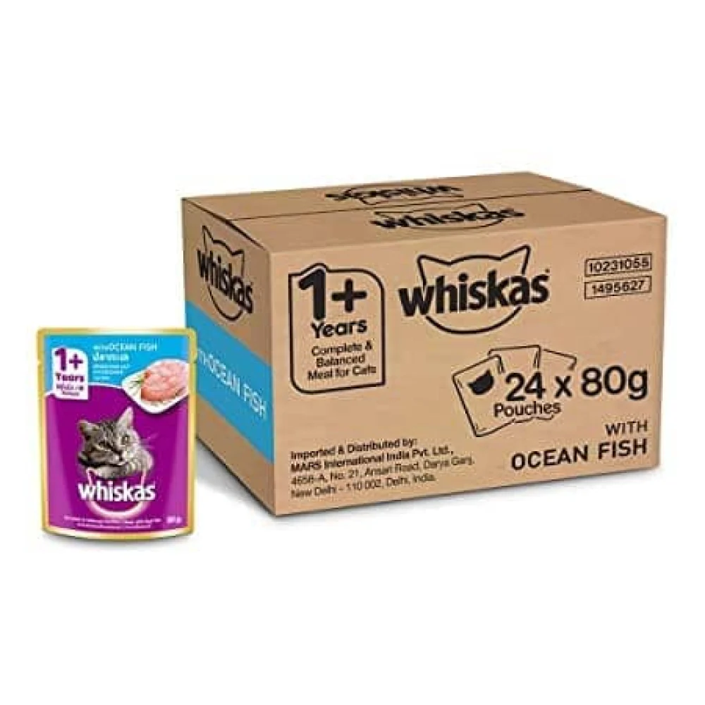 Whiskas Salmon in Gravy Meal and Tuna in Jelly Meal Adult Cat Wet Food Combo - Image 10