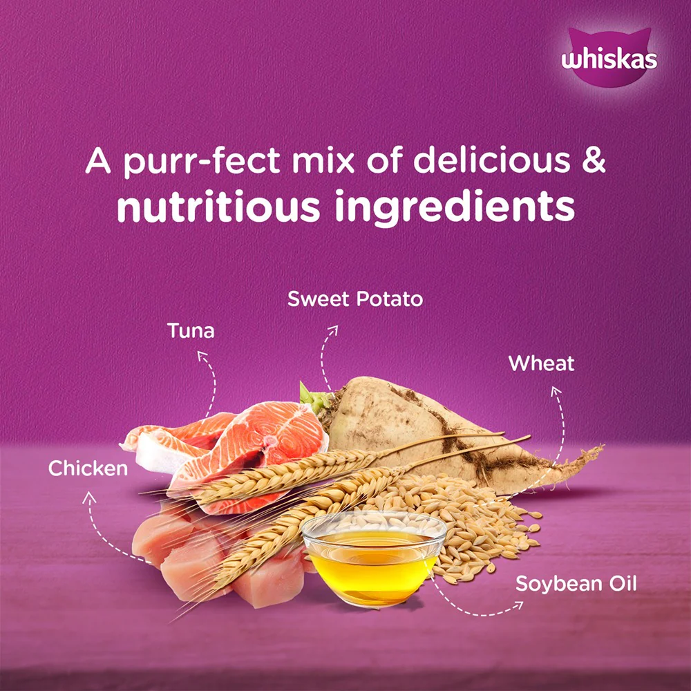 Whiskas Tasty Mix Chicken Tuna with Sweet Potato Kitten Cat Wet Food - Image 4