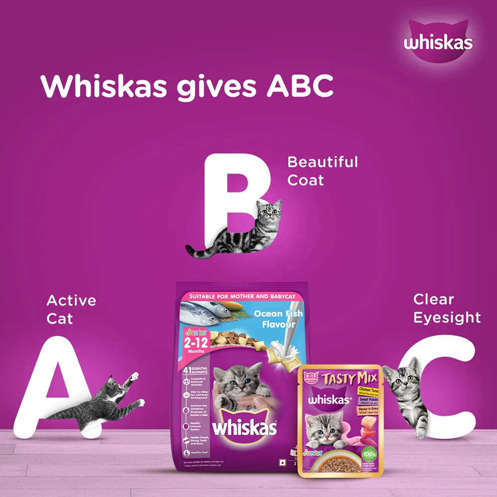 Whiskas Tasty Mix Chicken Tuna with Sweet Potato Kitten Cat Wet Food - Image 7