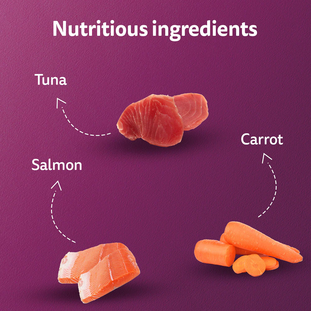 Whiskas Tasty Mix Seafood Cocktail Carrot Gravy Kitten Cat Wet Food - Image 2