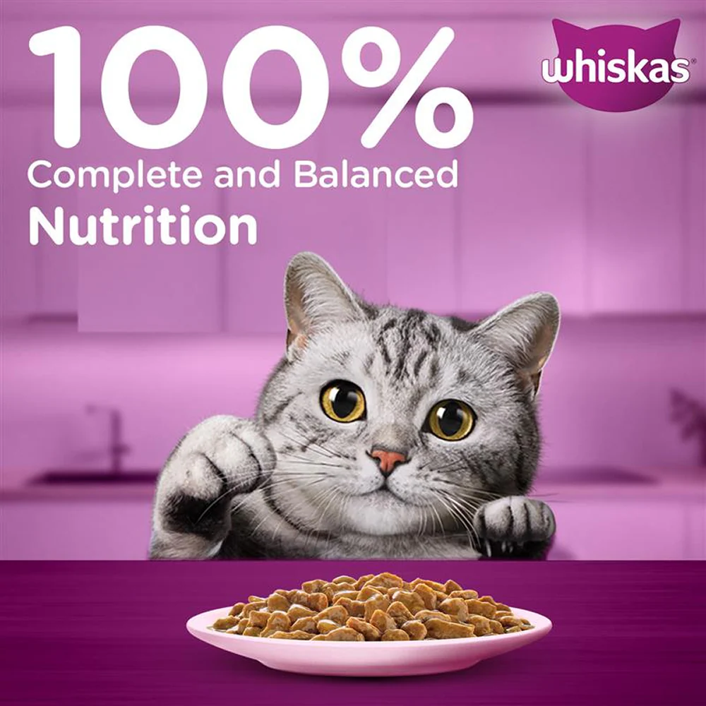 Whiskas Tuna in Jelly, Chicken and Salmon in Gravy Meal Adult Cat Wet Food - Image 38