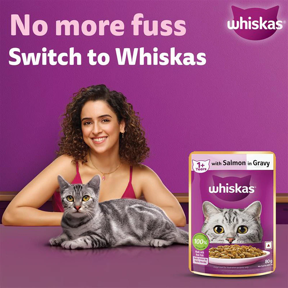 Whiskas Tuna in Jelly, Chicken and Salmon in Gravy Meal Adult Cat Wet Food - Image 45