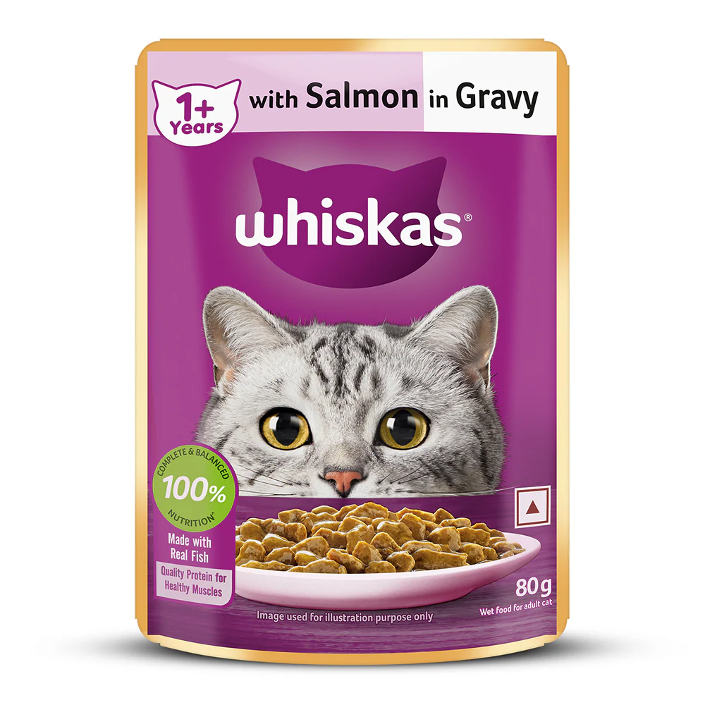 Whiskas Tuna in Jelly, Chicken and Salmon in Gravy Meal Adult Cat Wet Food - Image 46