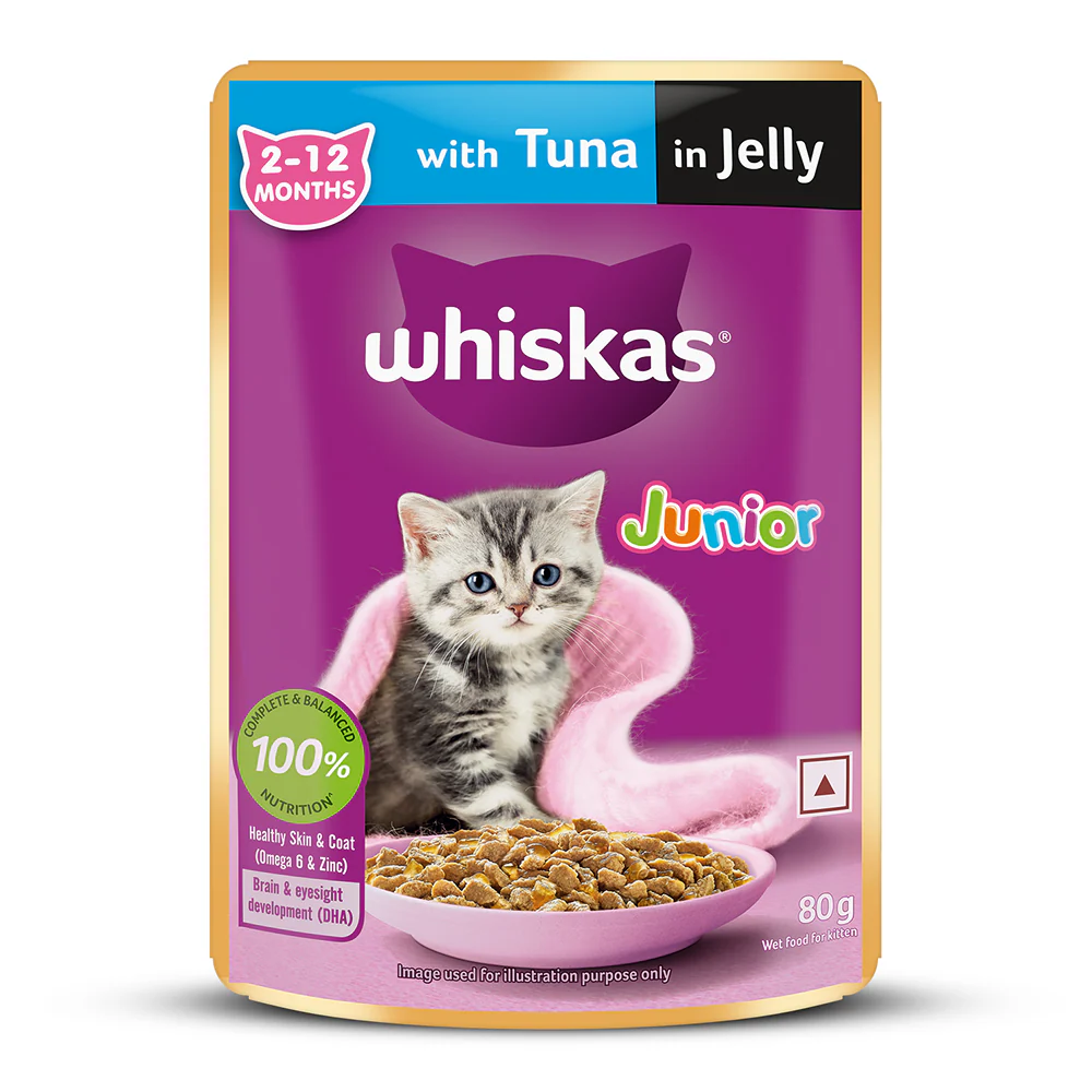Whiskas Tuna in Jelly Kitten Cat Wet Food (80g) - Image 19