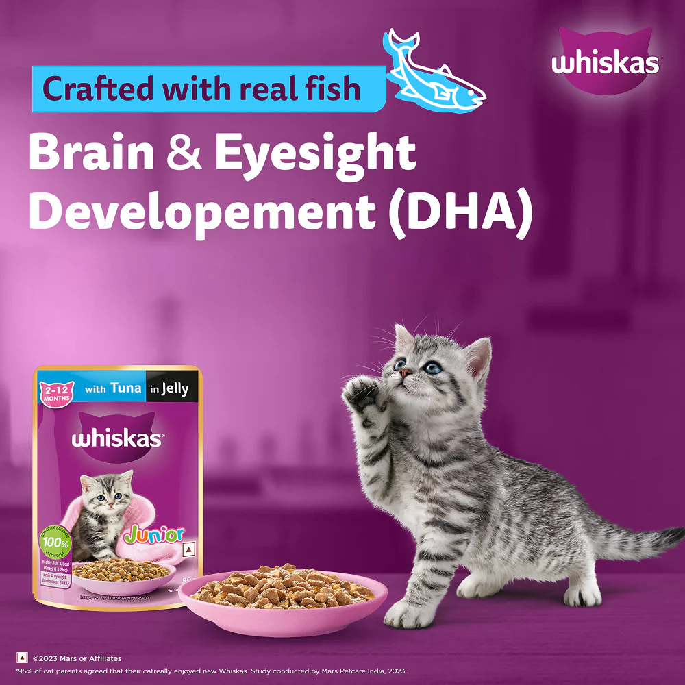 Whiskas Tuna in Jelly Kitten Cat Wet Food (80g) - Image 17