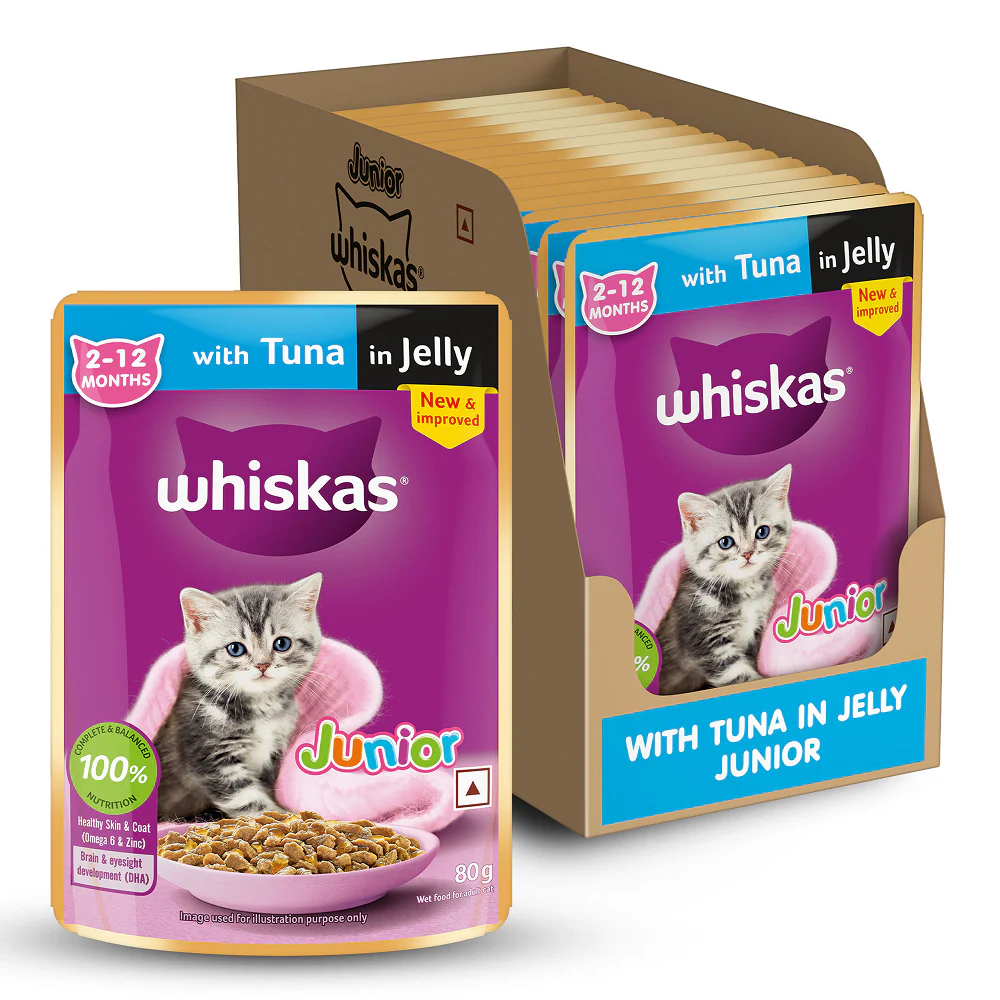 Whiskas Tuna in Jelly Kitten Cat Wet Food (80g) - Image 20