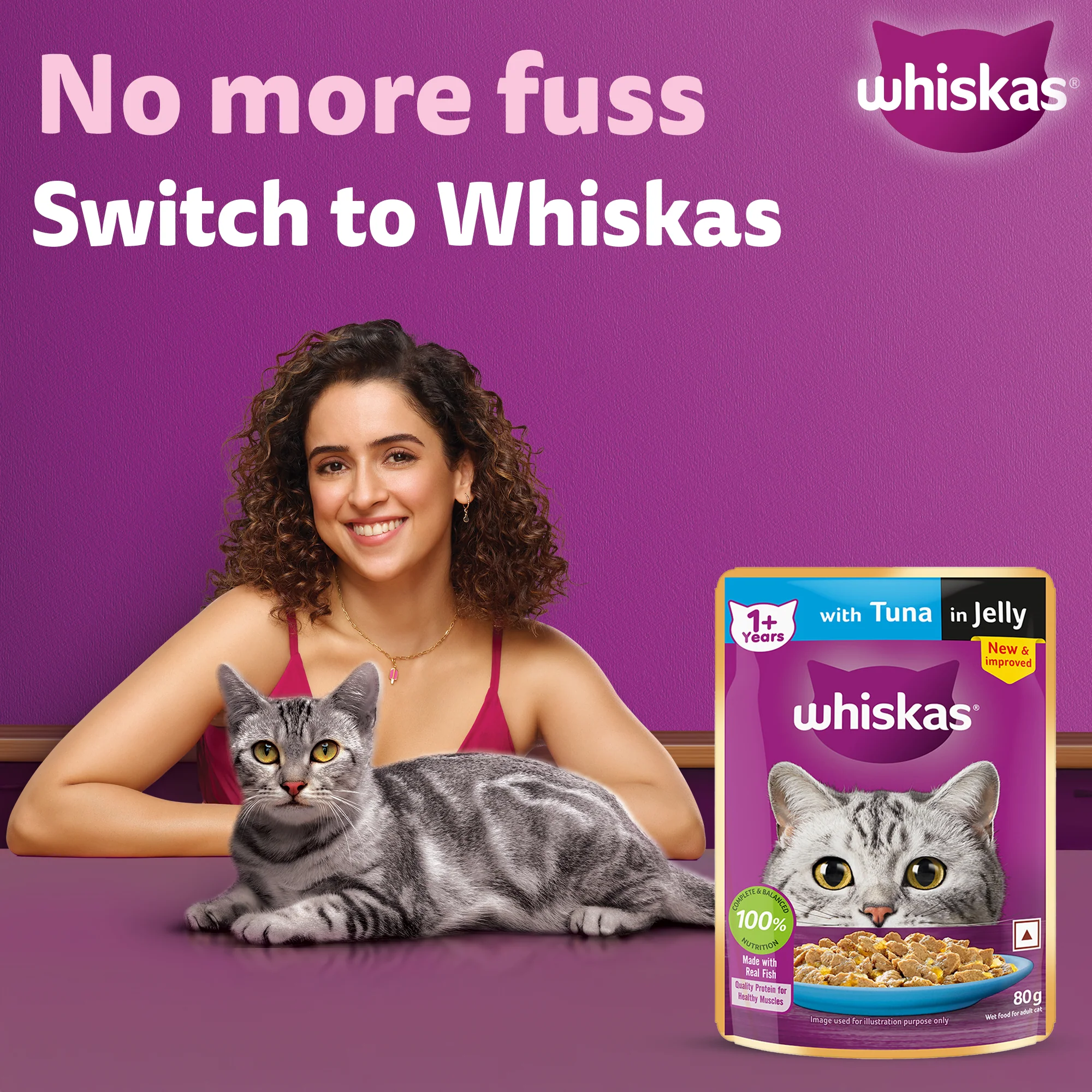 Whiskas Tuna in Jelly Meal Adult Cat Wet Food - Image 2