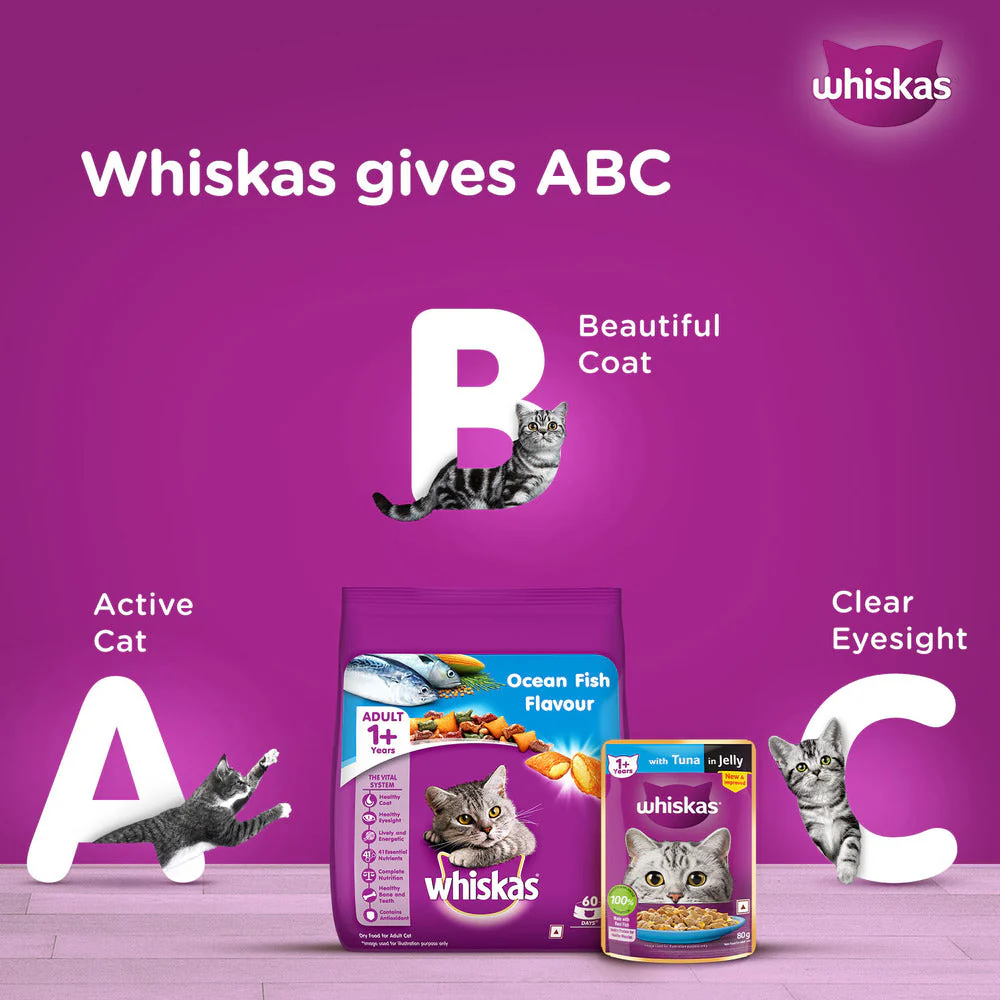 Whiskas Tuna in Jelly Meal and Chicken With Salmon Wakame Seaweed in Gravy Tasty Mix Adult Cat Wet Food Combo - Image 15