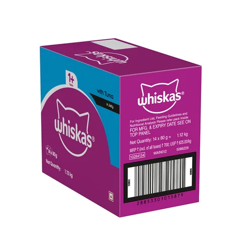 Whiskas Tuna in Jelly Meal and Chicken With Salmon Wakame Seaweed in Gravy Tasty Mix Adult Cat Wet Food Combo - Image 20