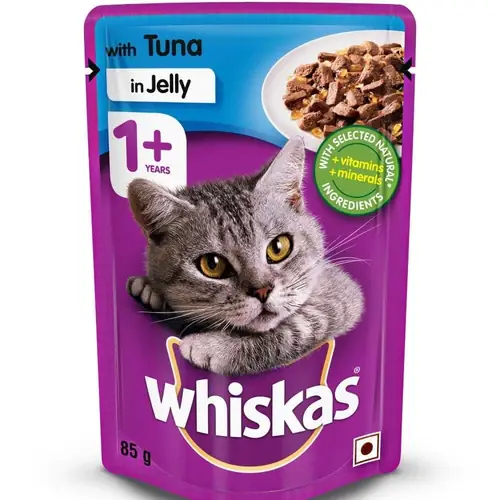 Whiskas Tuna in Jelly Meal and Chicken With Salmon Wakame Seaweed in Gravy Tasty Mix Adult Cat Wet Food Combo - Image 3