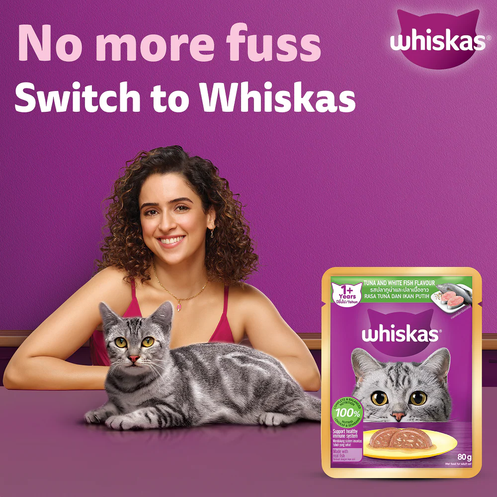 Whiskas Tuna & White Fish Adult (1+ Years) Cat Wet Food - Image 2