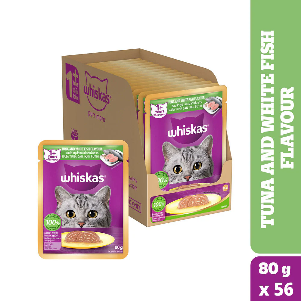 Whiskas Tuna & White Fish Adult (1+ Years) Cat Wet Food - Image 20
