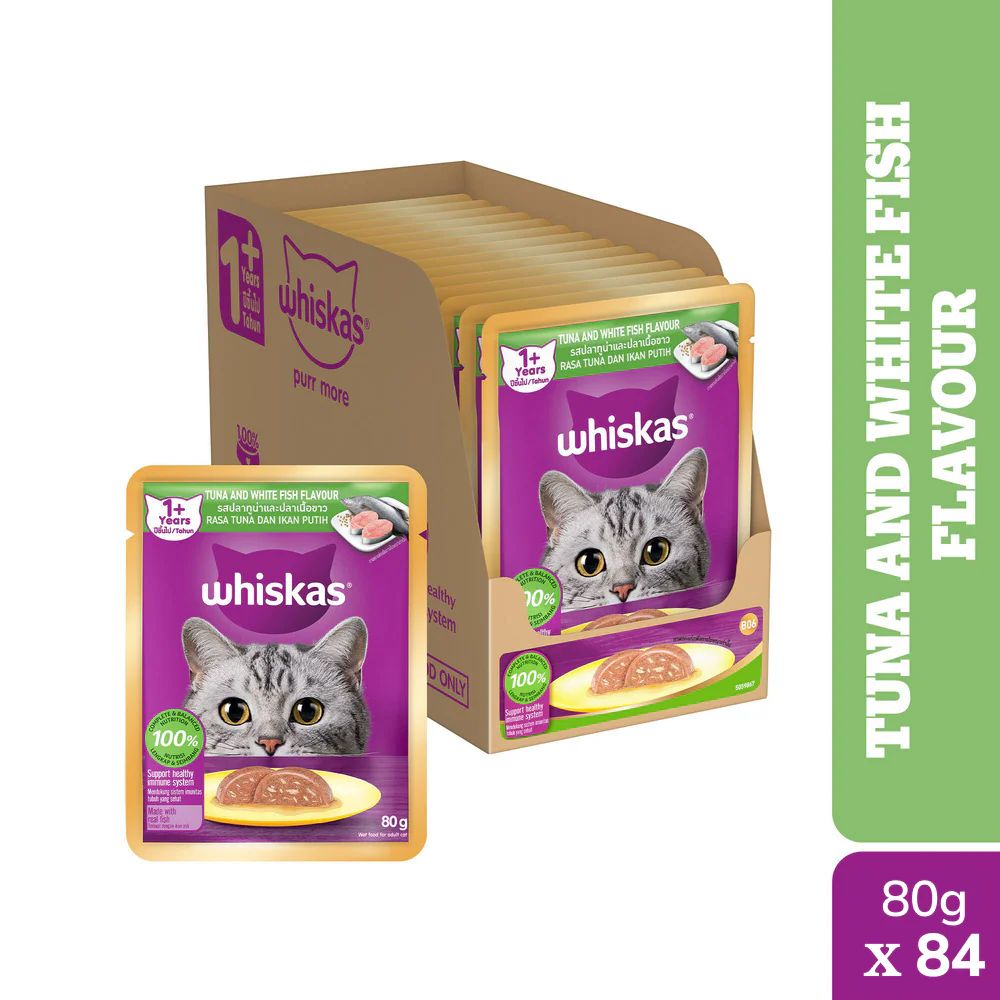 Whiskas Tuna & White Fish Adult (1+ Years) Cat Wet Food - Image 22