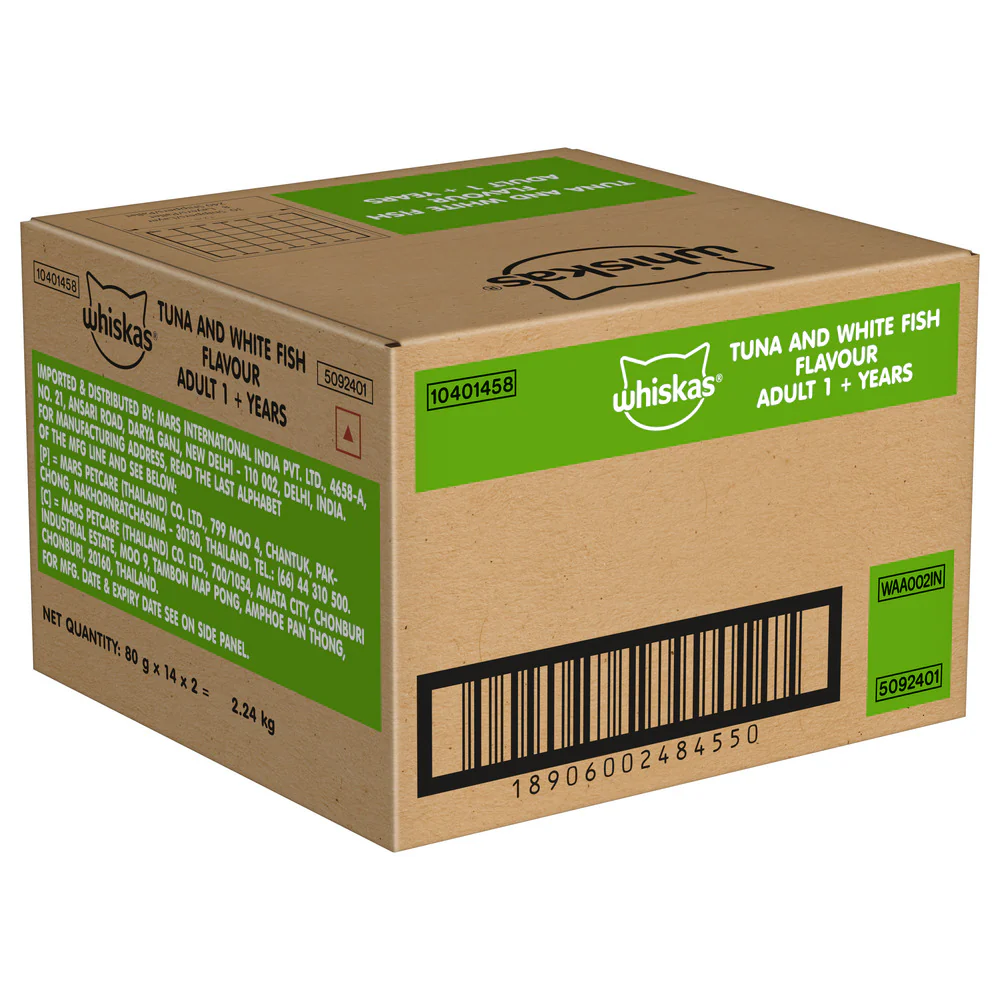 Whiskas Tuna & White Fish Adult (1+ Years) Cat Wet Food - Image 24