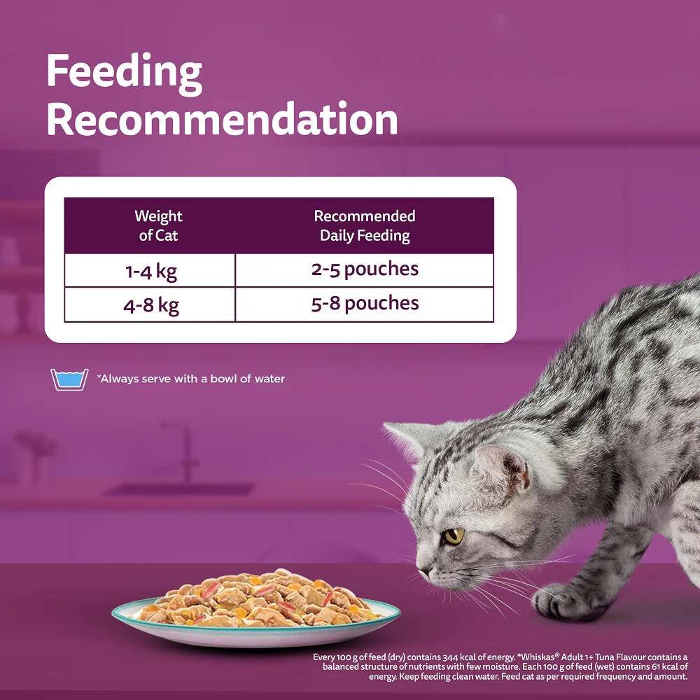 Whiskas Tuna with Kanikama And Carrot in Gravy Tasty Mix Adult Cat Wet Food - Image 5