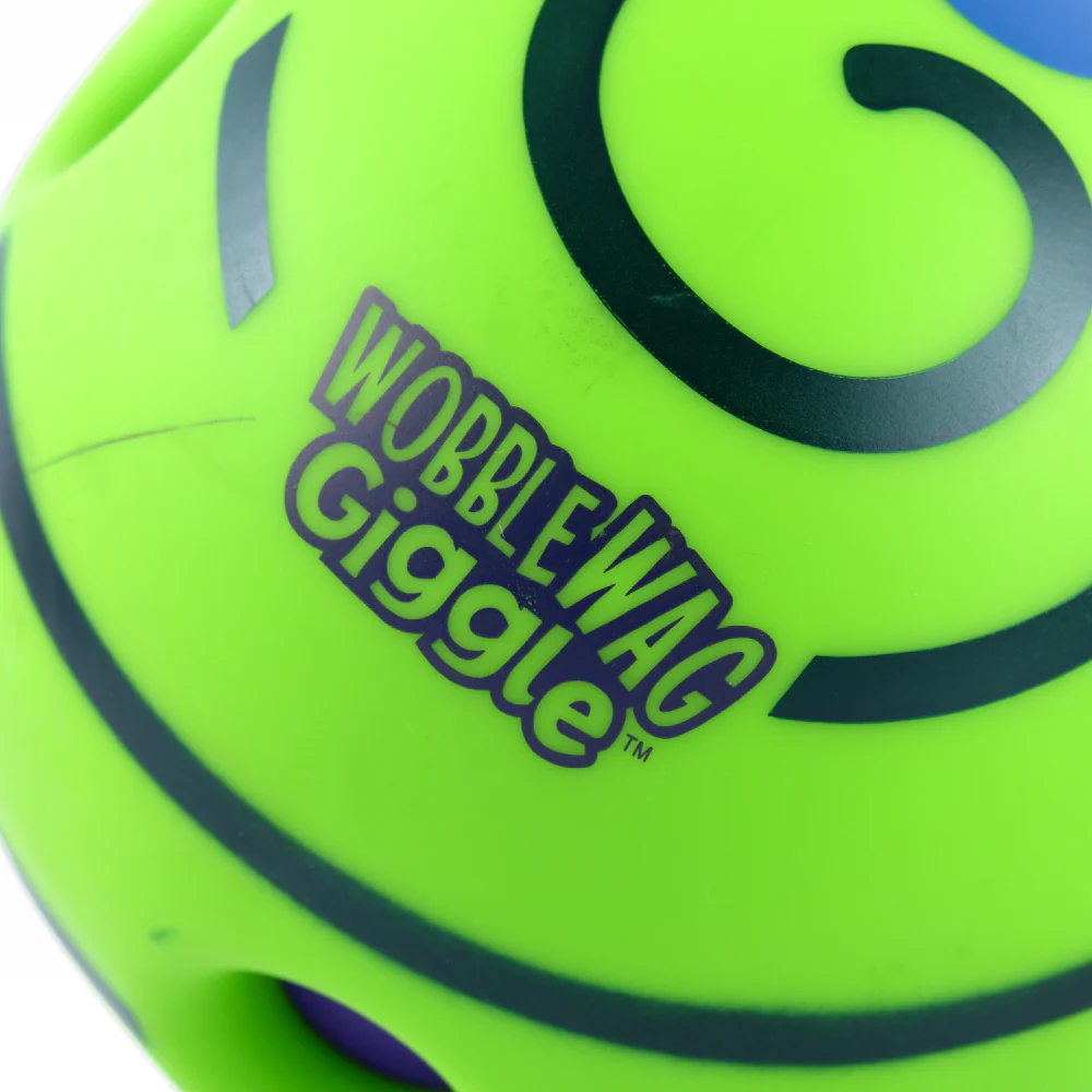 Wobble Wag Giggle Ball Interactive Toy for Dogs | For Medium Chewers (Green) - Image 3