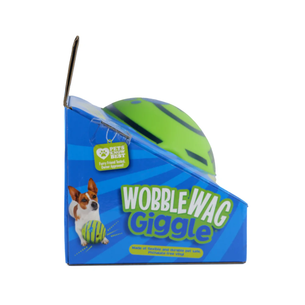 Wobble Wag Giggle Ball Interactive Toy for Dogs | For Medium Chewers (Green) - Image 4