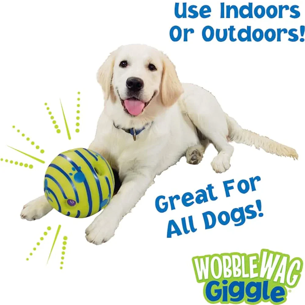 Wobble Wag Giggle Ball Interactive Toy for Dogs | For Medium Chewers (Green) - Image 6