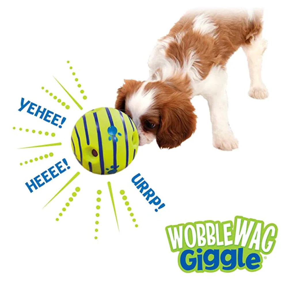 Wobble Wag Giggle Ball Interactive Toy for Dogs | For Medium Chewers (Green) - Image 8