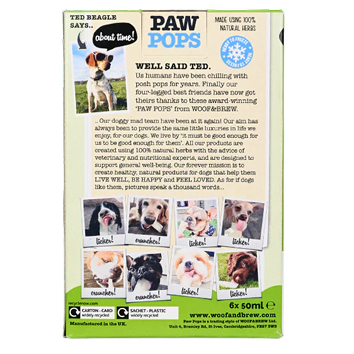 Woof & Brew Ice Paw Pops Dog Treat - Image 2