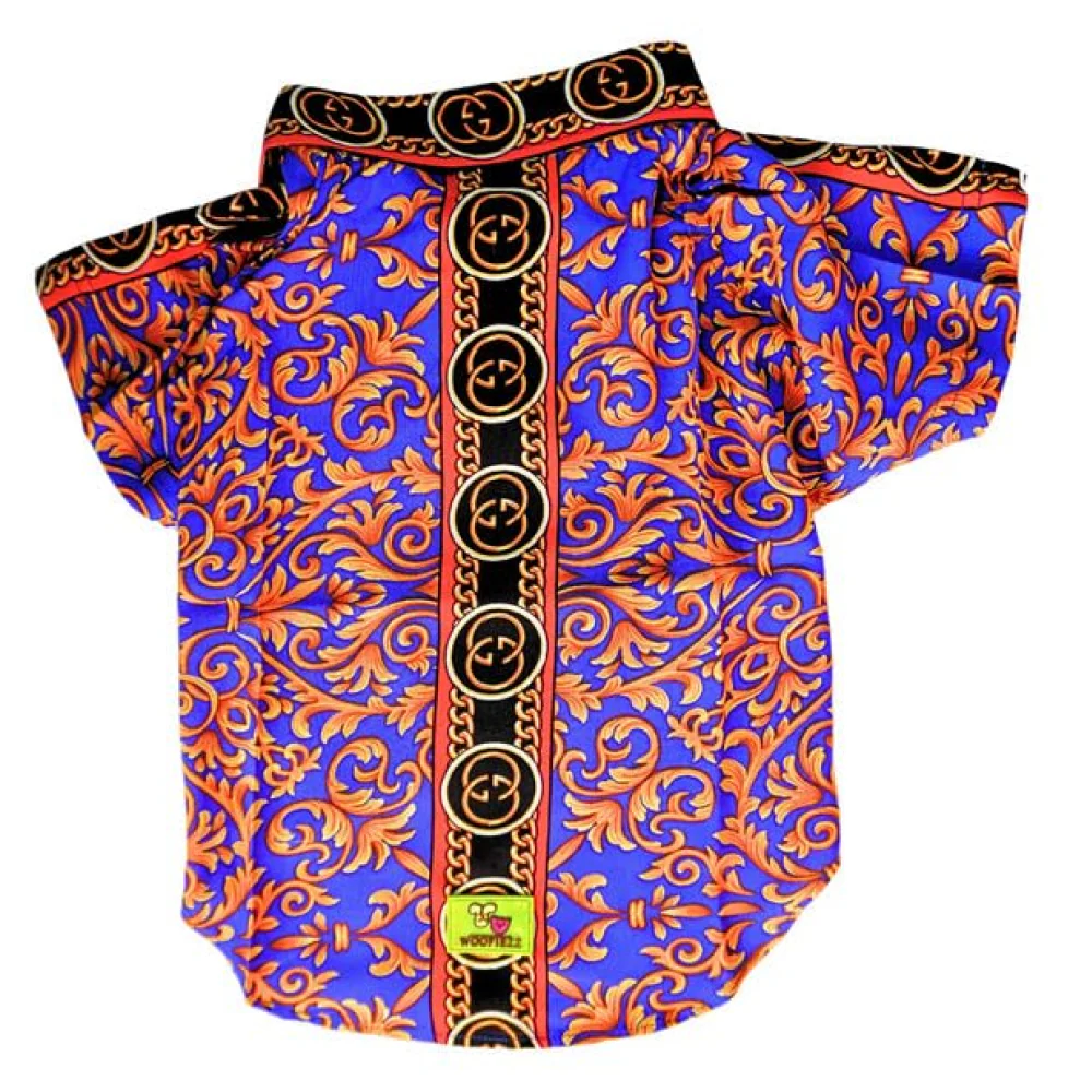 Woofiezz Statement Shirt for Dogs and Cats (Purple Gold) - Image 3