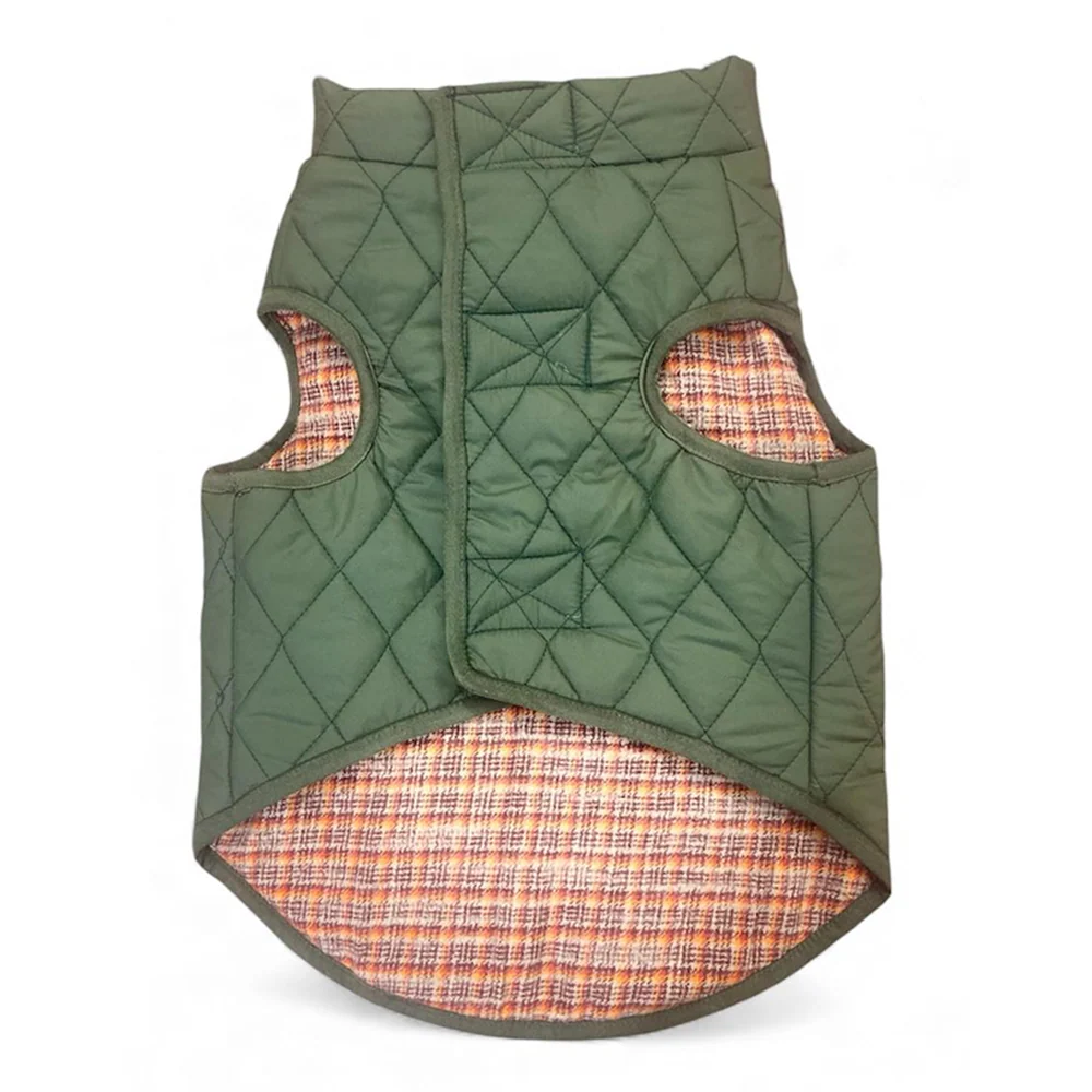 Woofiezz Warm & Comfortable Reversible Winter Jackets for Dogs and Cats (Olive Green) - Image 6