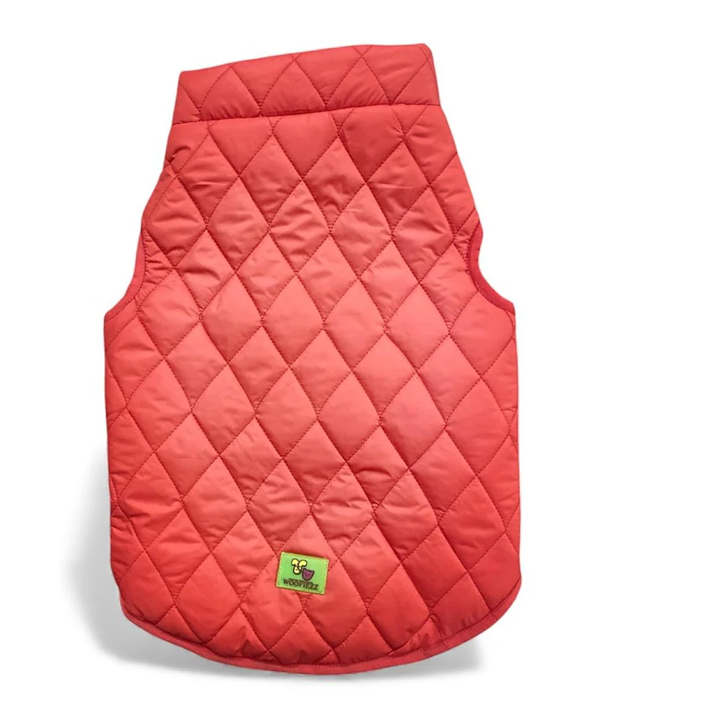 Woofiezz Warm & Comfortable Reversible Winter Jackets for Dogs and Cats (Orange) - Image 4