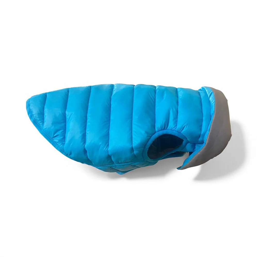 Woofiezz Warm & Comfortable Winter Jackets for Dogs and Cats (Blue/Grey) - Image 4