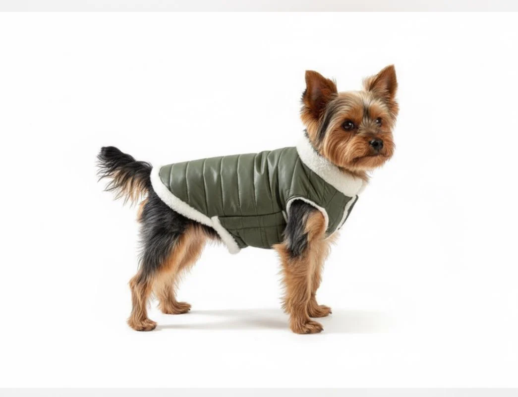Woofiezz Warm & Comfortable Winter Jackets for Dogs and Cats (Olive Green) - Image 3