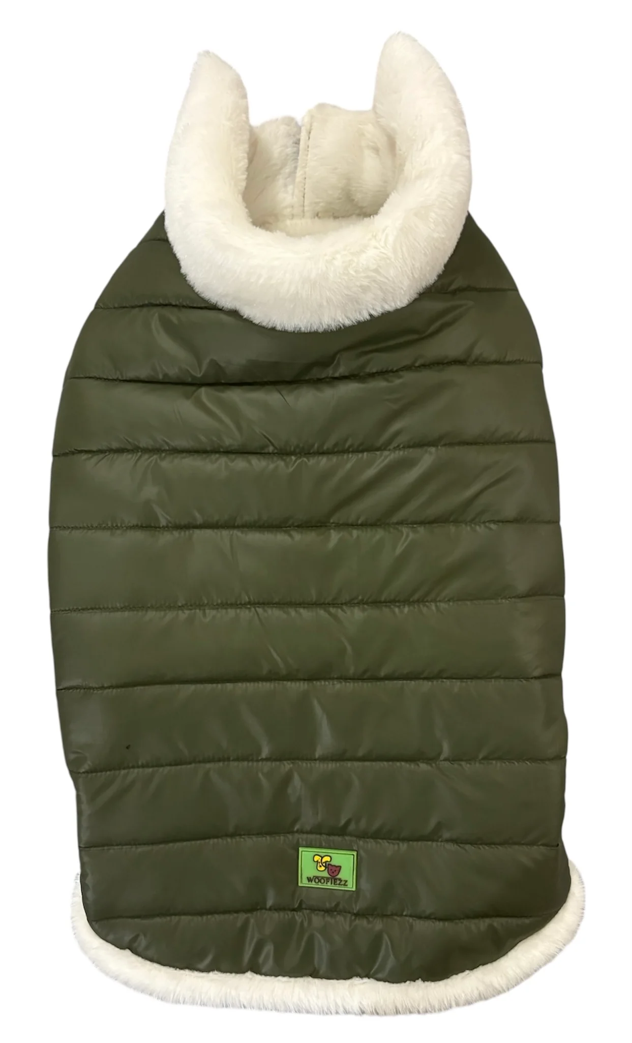 Woofiezz Warm & Comfortable Winter Jackets for Dogs and Cats (Olive Green) - Image 5