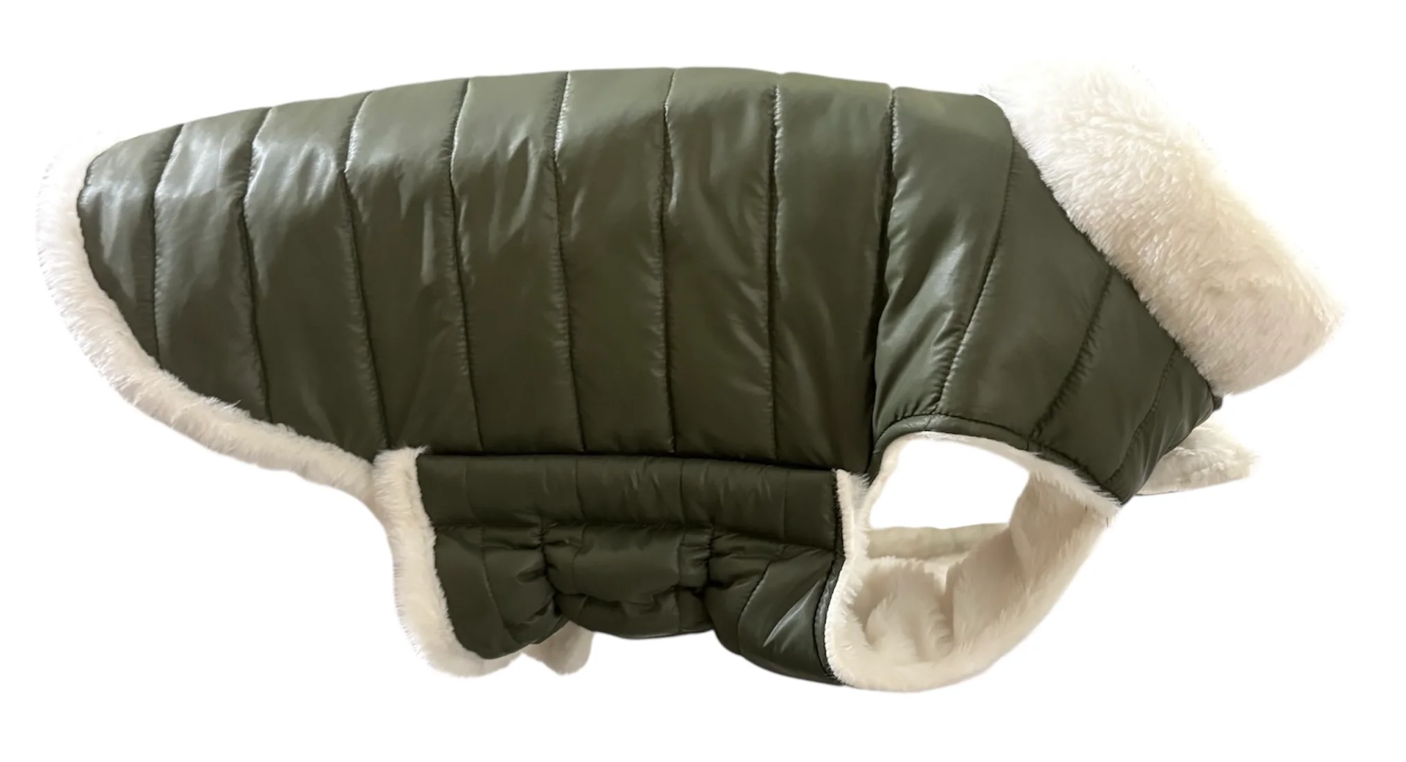 Woofiezz Warm & Comfortable Winter Jackets for Dogs and Cats (Olive Green) - Image 7