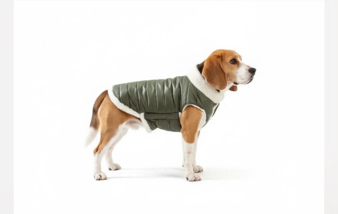 Woofiezz Warm & Comfortable Winter Jackets for Dogs and Cats (Olive Green) - Image 8