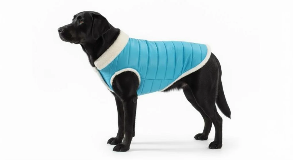 Woofiezz Warm & Comfortable Winter Jackets for Dogs and Cats (Turquoise) - Image 7